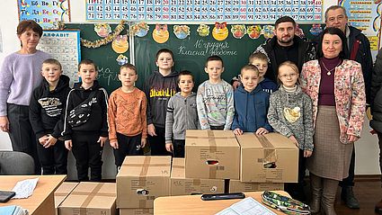 Zahlreiche Kinder in der Ukraine durften sich zu Weihnachten über ein Paket von Space Eye freuen