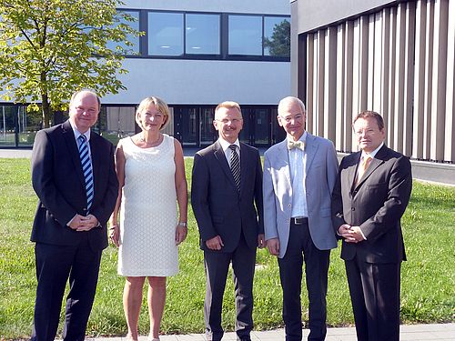 Dr. Wolfgang Weber, Prof. Dr. Andrea Klug, Prof. Dipl.-Ing. Ulrich Müller, Dr. Wolfgang Zeitler und Prof. Dr. Erich Bauer