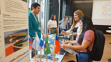 Interessierte konnten sich über Möglichkeiten informieren ins Ausland zu gehen