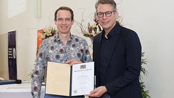 Wissenschaftsminister MWissenschaftsminister Markus Blume und Christian Schmidkonz