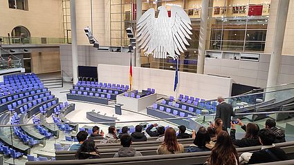 Sitzungssaal im Deutschen Bundestag