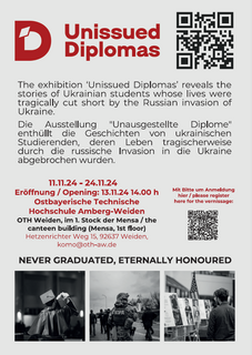 Ausstellung für getötete Studierende im Ukrainekrieg