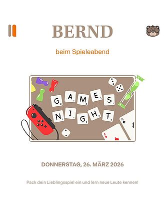 Plakat Spieleabend