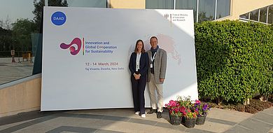 Prof. Frank Späte und Bianca Seidel bilden der deutsche Teil des Projektteams