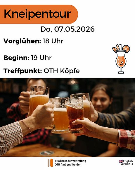 Flyer deutsch Kneipentour, alle Infos ebenfalls im Text