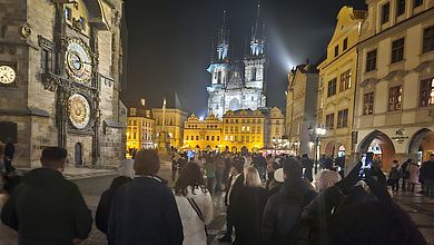 Auch eine Stadtführung durch Prag gehörte zum Rahmenprogramm